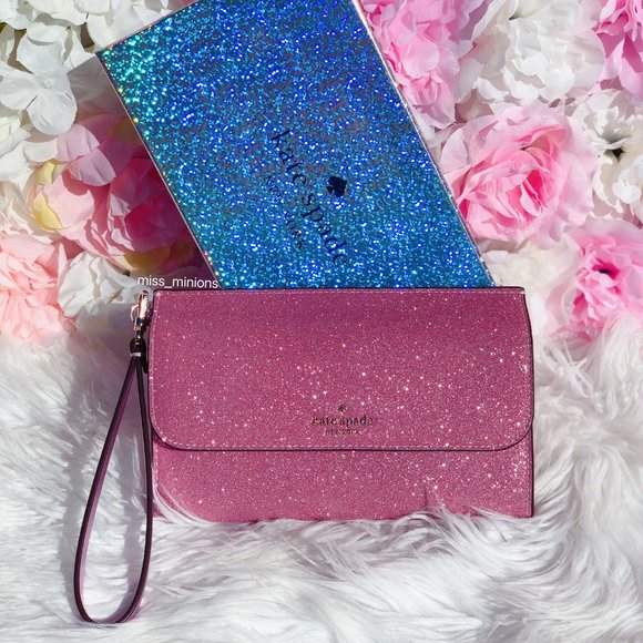 kate spade lola glitter satchel wristlet set - Picture 12 of 13